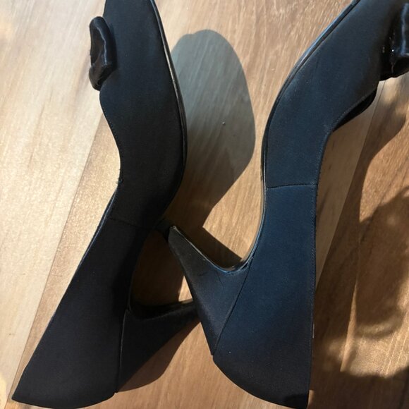 Vintage Life Stride Debby #2 Pois de soie Rhinestone Open-toe Heels Rhinestone - Picture 7 of 15